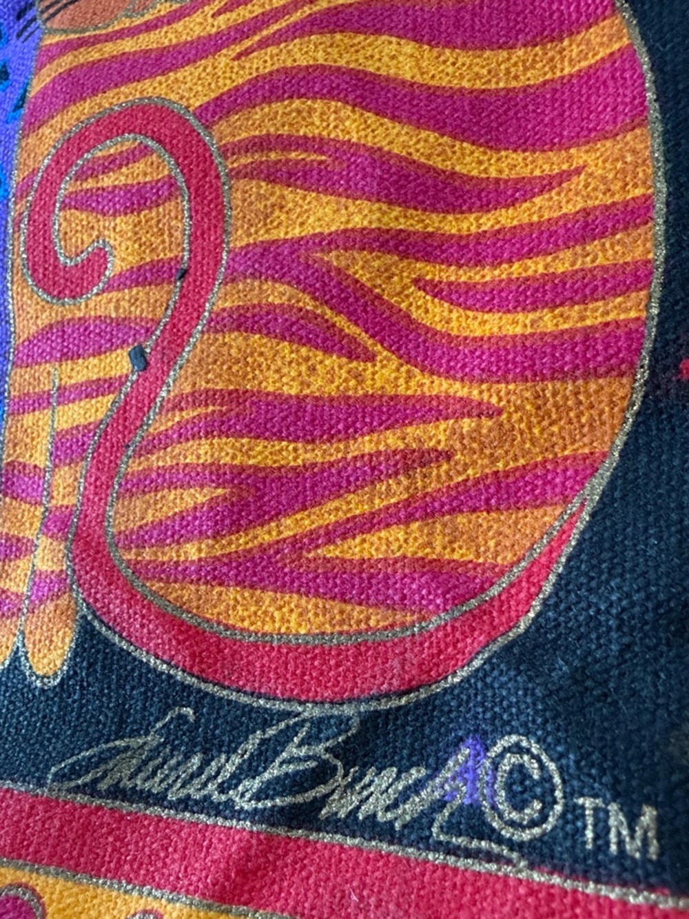 Laurel Burch NWT Colorful Cat Crossbody Bag Adjustable Strap Art Shoulder Purse - Picture 10 of 17